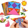 LEAN Origami rinkinys su spalvotu popieriumi ir instrukcijų knygele, 100 lapų