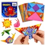 LEAN Origami rinkinys su spalvotu popieriumi ir instrukcijų knygele, 100 lapų