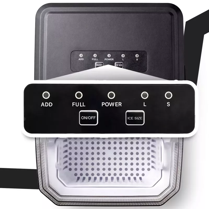 Extralink SmartLife Cube Ice Essential Ice Maker 12kg/24h 2.2L Black/Silver