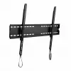 ART AR-95 Fiksuotas TV laikiklis sienai, 55-100 colių ekranams, 140 kg talpa, VESA 900x600, 33 mm profilis, juodas