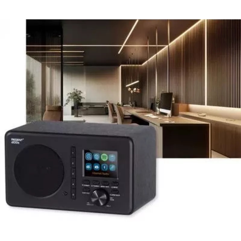 Ferguson Regent i200s internetinis radijas su FM/DAB+/Spotify Connect, juodas