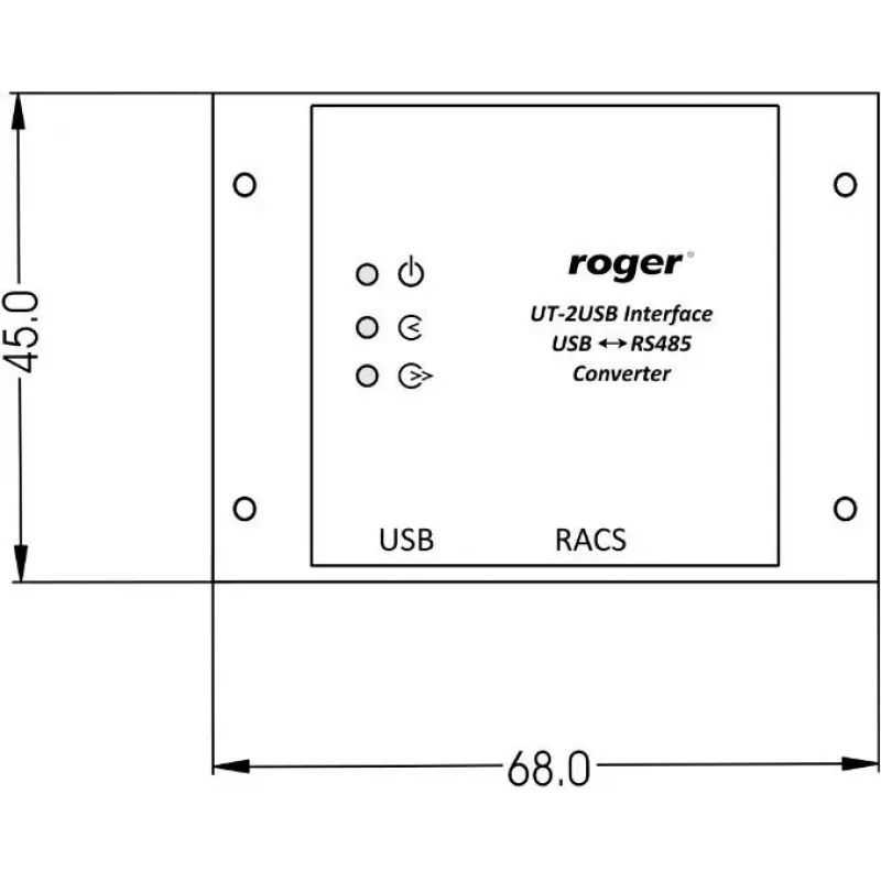 ROGER UT-2 USB sąsaja – programavimo kabelis vartų automatizavimui