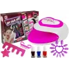 LEAN TOYS vaikiškų nagų lako rinkinys + nagų lempa