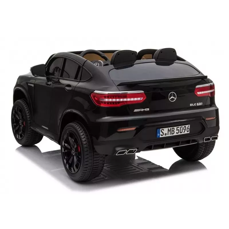 LEAN CARS elektrinis vaikiškas automobilis Mercedes GLC 63S QLS MP4 juodas dažytas