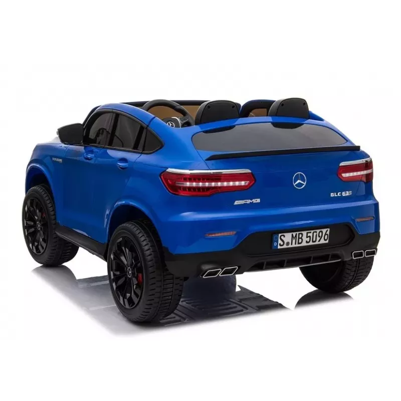 LEAN CARS elektrinis vaikiškas automobilis Mercedes GLC 63S QLS MP4 mėlynas dažytas