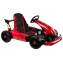 LEAN CARS XMX619 Raudonai dažytas vorinis baterijinis go-kartas