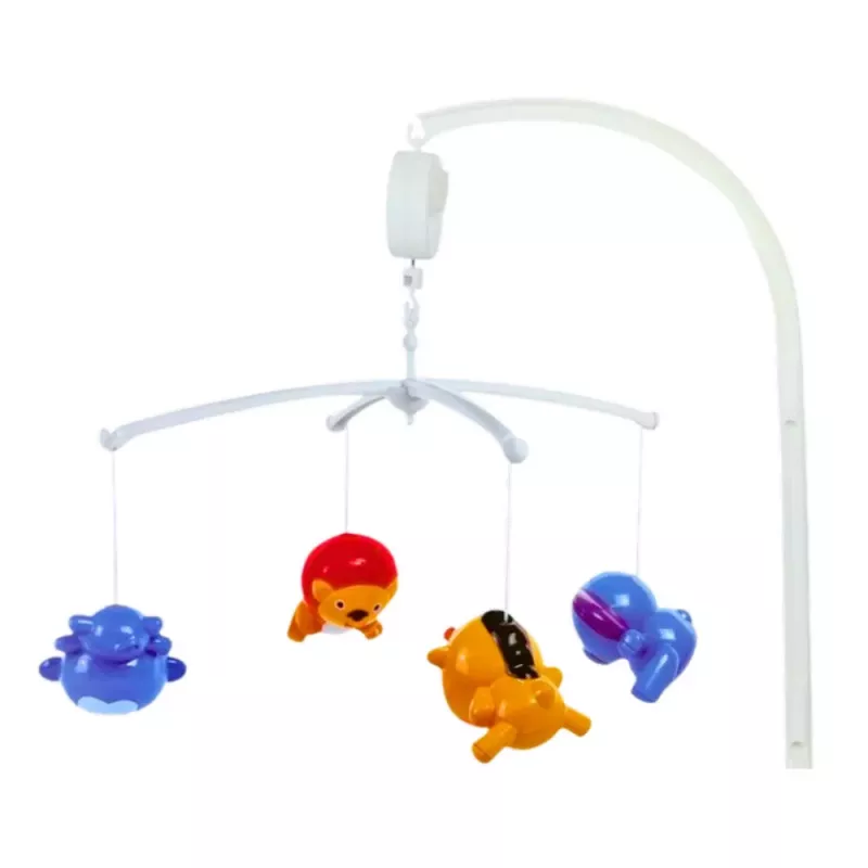 LEAN TOYS Crib Carousel Animals Lion Elephant Giraffe Sound