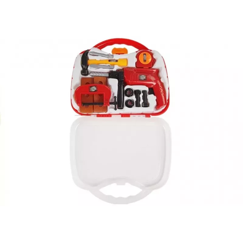 LEAN TOYS Įrankių rinkinys dėkle Gręžtuvas Atsuktuvai Plaktukas