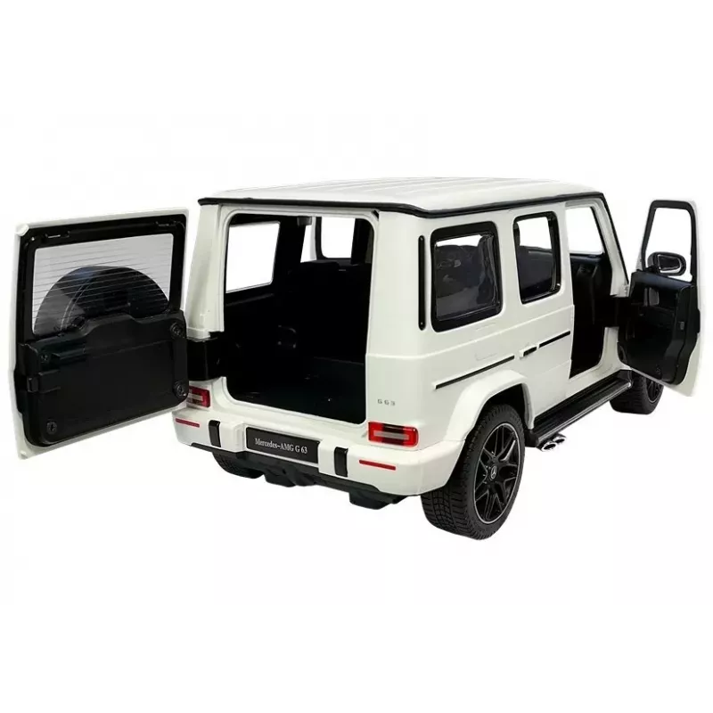 Mercedes G63 AMG Rastar nuotoliniu būdu valdomas visureigis R/C baltas 1:14
