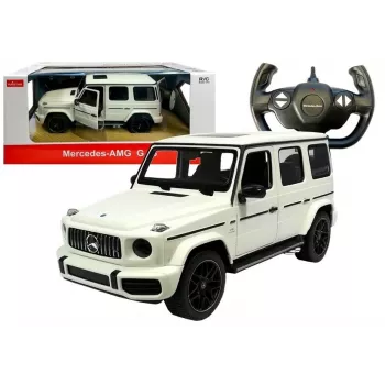Mercedes G63 AMG Rastar nuotoliniu būdu valdomas visureigis R/C baltas 1:14