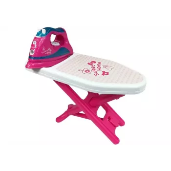 ROWE Pink Toy Ironing Set with Ironing Board and Hangers