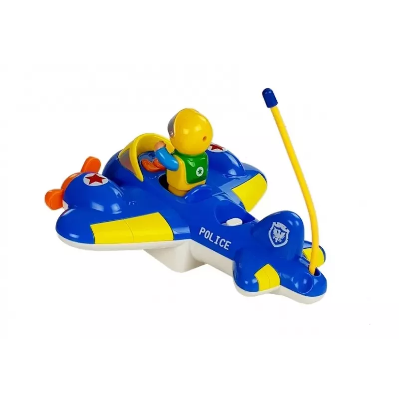 LEAN TOYS Baby R/C Airplane su nuotolinio valdymo vairu, mėlyna