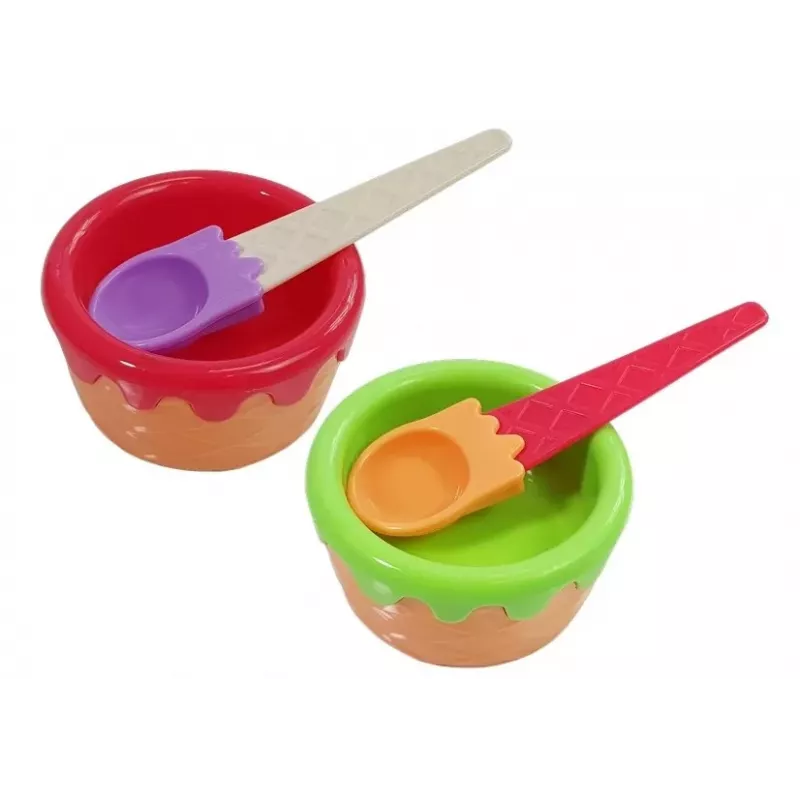 LEAN TOYS Saldumynų, desertų, ledų, sausainių aksesuarų rinkinys – Vaidybinis maisto rinkinys
