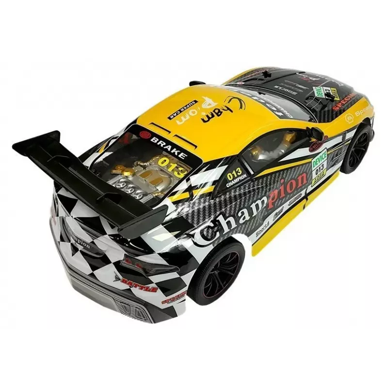 LEAN TOYS Sport Radio Controlled Car 2.4GHz Geltona
