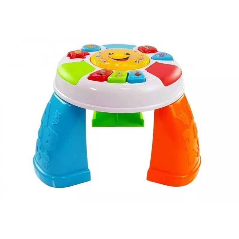 LEAN TOYS Mokomasis stalas kūdikiams Spalvingas su garsais