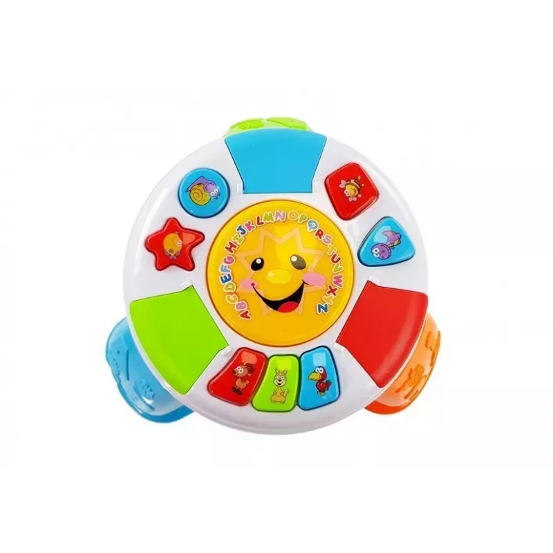 LEAN TOYS Mokomasis stalas kūdikiams Spalvingas su garsais