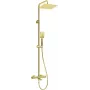 DEANTE Rain Shower with Thermostatic Bathtub Faucet - Arnika Nero, Matte Black