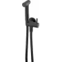 DEANTE Point Bidet rinkinys su kampine jungtimi - laikiklis, chromuotas, 150 cm žarna