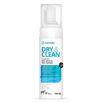 EUROWET Dry & Clean Waterless Cleaning Foam šunims ir katėms - 150 ml