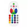 LEAN Dekoratyvinė naktinė lemputė LED RGB Akvariumas su žuvimis 16 spalvų USB Balta