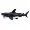 LEAN TOYS RC Shark Remote Controlled Rides, Moves Tail, Lights, Smoke Effect, Black