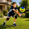 LEAN TOYS Volleyball Training Ball, Yellow and Blue, 22cm, Size 5