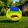 LEAN TOYS Volleyball Training Ball, Yellow and Blue, 22cm, Size 5