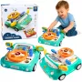 LEAN TOYS Interaktyvus vairavimo simuliatoriaus skydelis su šviesomis ir garsais, mėlynas