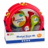 LEAN TOYS Muzikiniai instrumentai vaikams Būgnas Barškučiai Tamburinas Kastanjetės