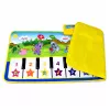 LEAN TOYS Edukacinis muzikinis kilimėlis pianinas gyvūnai instrumentų garsai 100x36 cm