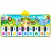 LEAN TOYS Interaktyvus šokių kilimėlis pianinas Zoo gyvūnai 10 melodijų 126 cm