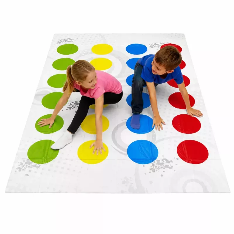 LEAN TOYS Twist Skill Game Family Movement Mat Social Randomizer