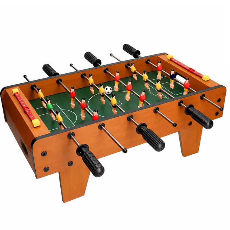 LEAN TOYS Stalo futbolo arkadinis žaidimas Mini medinis stalas 50x25 cm