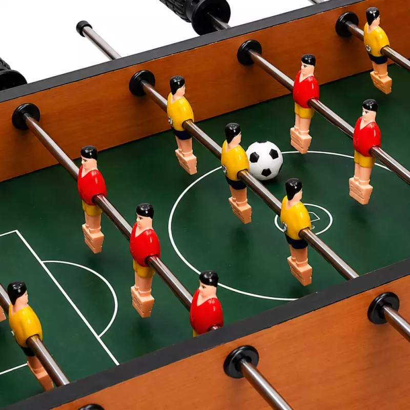 LEAN TOYS Stalo futbolo arkadinis žaidimas Mini medinis stalas 50x25 cm