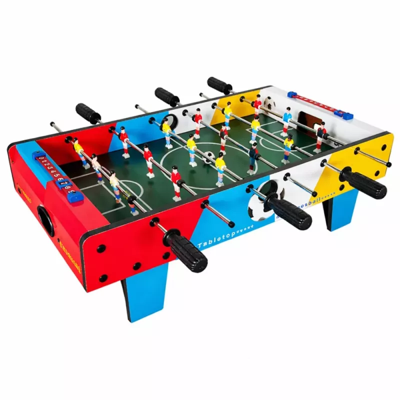LEAN TOYS Mini stalo futbolo įgūdžių žaidimo stalas su 2 kamuoliais, 69 cm