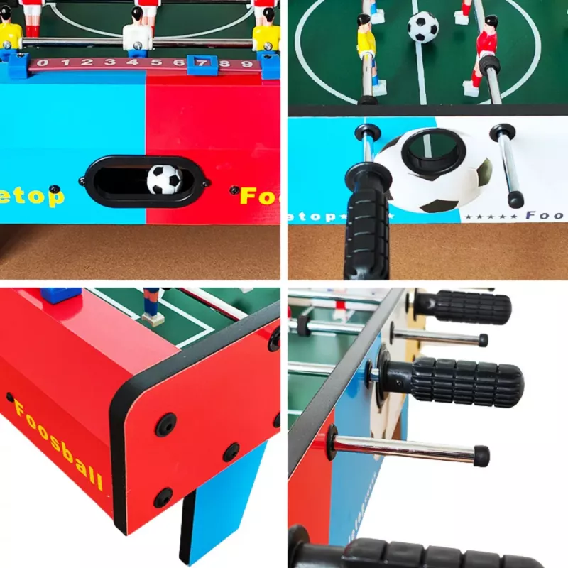 LEAN TOYS Mini stalo futbolo įgūdžių žaidimo stalas su 2 kamuoliais, 69 cm