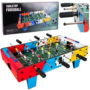 LEAN TOYS Mini stalo futbolo įgūdžių žaidimo stalas su 2 kamuoliais, 69 cm