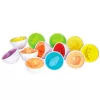 LEAN TOYS Educational Egg Sorter, Shape Matching, Colorful Fruits, 12 vnt.