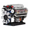 LEAN TOYS Construction Blocks V8 Engine Mechanical Model Moving Pistons 552 pcs.
