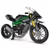 LEAN TOYS Construction Bricks Racing Motorcycle Sports Black 656 pcs.