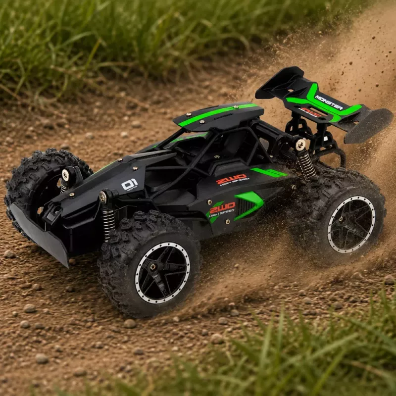 LEAN TOYS RC Visureigis Laipiojantis Automobilis Nuotoliniu Valdymu Juodas 1:18 15 KM/H