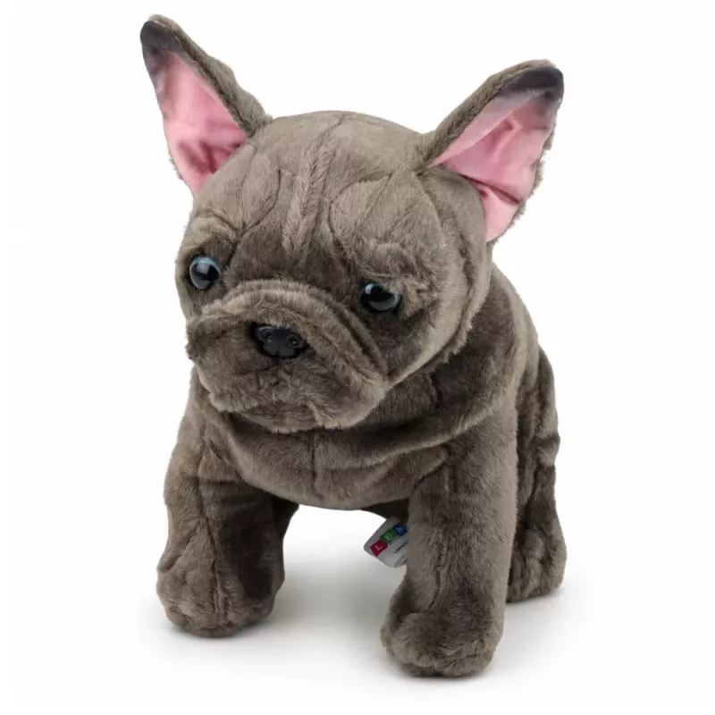 LEAN TOYS Minkštas žaislas Prancūzų buldogas Ruda 22 cm