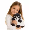 LEAN TOYS Plush Toy Cuddly Animal Raccoon White and Gray 25 cm
