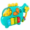LEAN TOYS Muzikinis sraigtasparnis edukacinis pianinas mažiems vaikams melodijos garsai