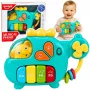 LEAN TOYS Muzikinis sraigtasparnis edukacinis pianinas mažiems vaikams melodijos garsai