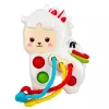 LEAN TOYS Sensorinis žaislas mažiems vaikams Lama su virvelėmis Pop-It karoliukai