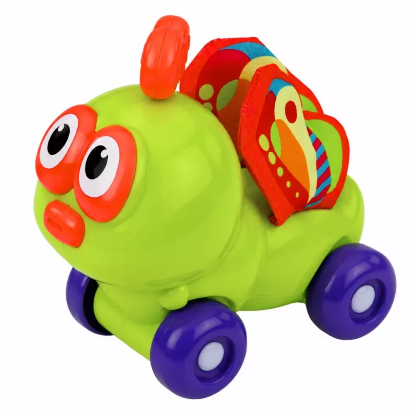 LEAN TOYS Interaktyvus bitės sensorinis automobilis mažyliams, žalias
