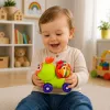 LEAN TOYS Interaktyvus bitės sensorinis automobilis mažyliams, žalias
