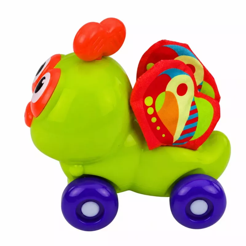 LEAN TOYS Interaktyvus bitės sensorinis automobilis mažyliams, žalias