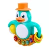 LEAN TOYS Interaktyvus žaislas Pingvino pianinas būgnas karoliukai barškantis kamuolys